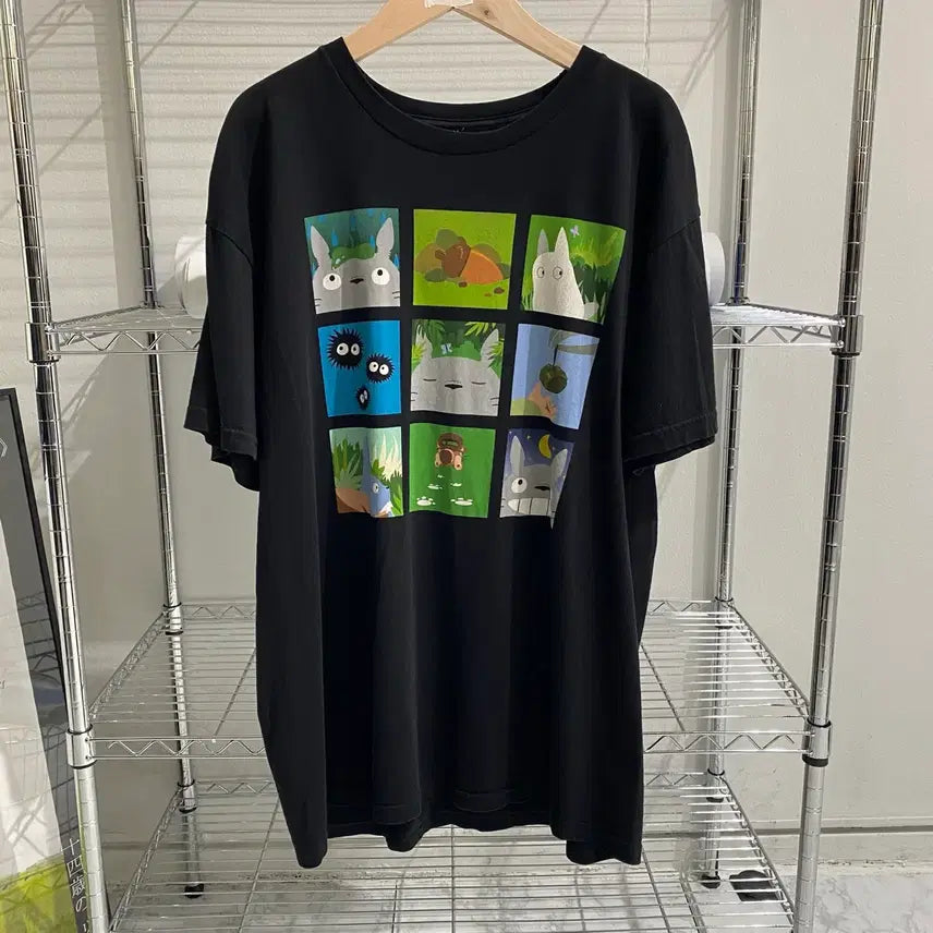 [BUNJANG] Ghibli Totoro Official Animation T-shirt / 지브리 토토로 오피셜 애니메이션 티셔츠 애니티