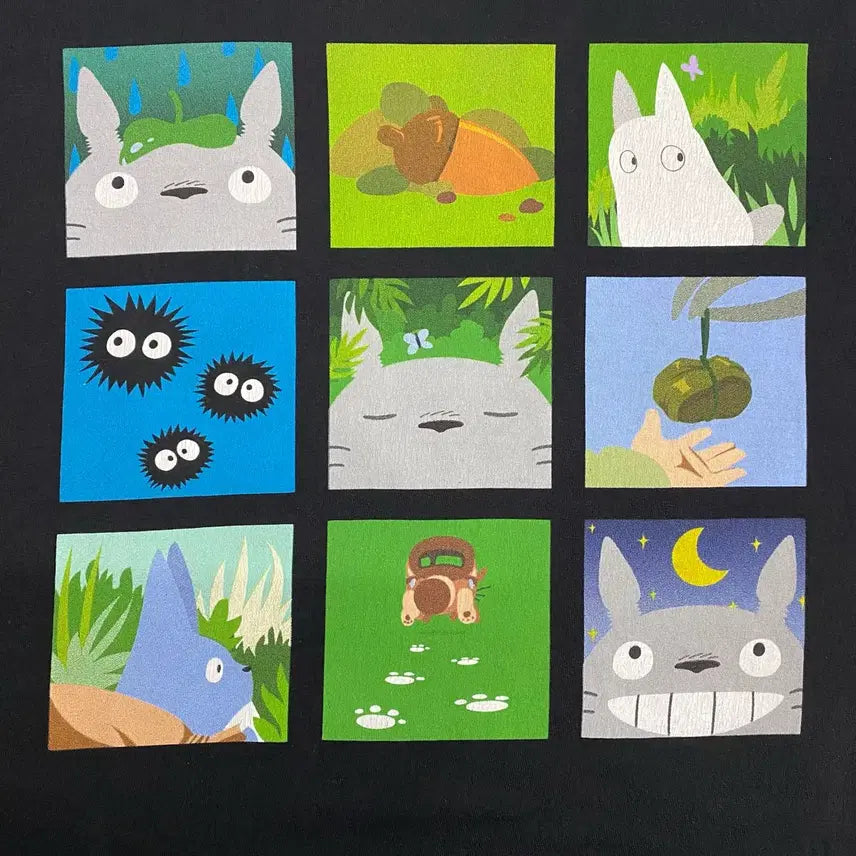 [BUNJANG] Ghibli Totoro Official Animation T-shirt / 지브리 토토로 오피셜 애니메이션 티셔츠 애니티