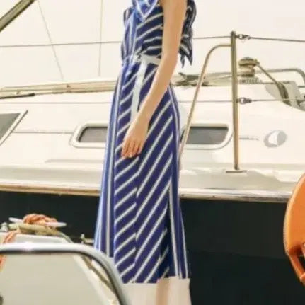 [BUNJANG] Egoist Stripe Dress / 새상품) 에고이스트 EGOIST 스트라이프 원피스