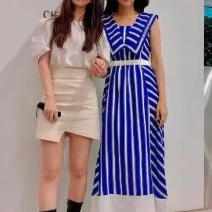 [BUNJANG] Egoist Stripe Dress / 새상품) 에고이스트 EGOIST 스트라이프 원피스