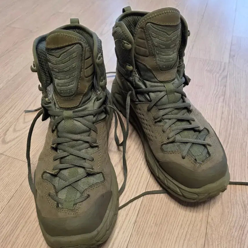 [BUNJANG] Hoka Tor Ultra Hi Olive Khaki Hiking Boots / 호카 토르 울트라하이 올리브 카키 280 eu44 us10