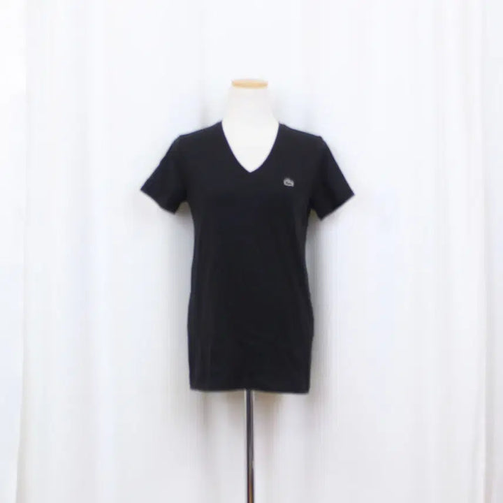 [SOLD OUT] [정품] 라코스테 여성 슬림핏 코튼 브이넥 반팔 티셔츠 (36) 상상샵