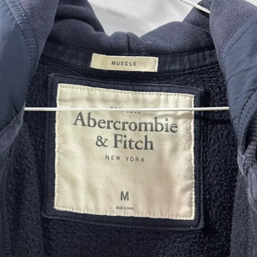 [BUNJANG] Abercrombie &amp; Fitch Navy Snap Button Hoodie Jacket / (M) 아베크롬비 후드 집업 3.9