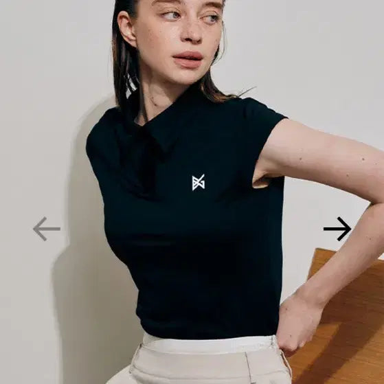 [BUNJANG] BERMUDA GRASS Basic Cap Sleeve PK T-shirt - Black / 버뮤다그래스 /  베이직 캡슬리브 PK 티셔츠 블랙
