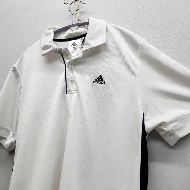 [BUNJANG] Adidas Logo Functional Short Sleeve Polo Shirt (M) / 아디다스 로고 기능성 반팔카라 95(M) 남여공용