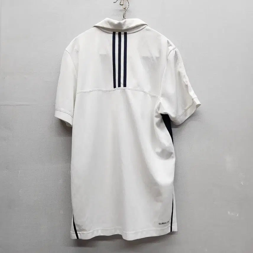 [BUNJANG] Adidas Logo Functional Short Sleeve Polo Shirt (M) / 아디다스 로고 기능성 반팔카라 95(M) 남여공용