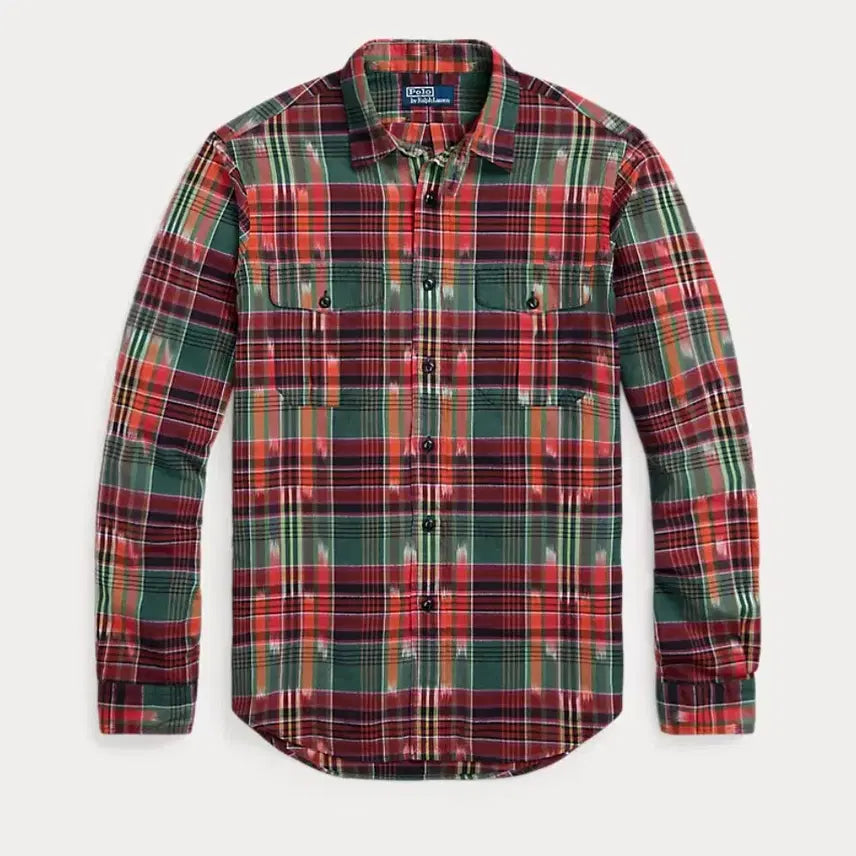 [BUNJANG] Polo Classic Fit Madras Shirt / [M] 폴로 클래식핏 마드라스 셔츠 팝니다.