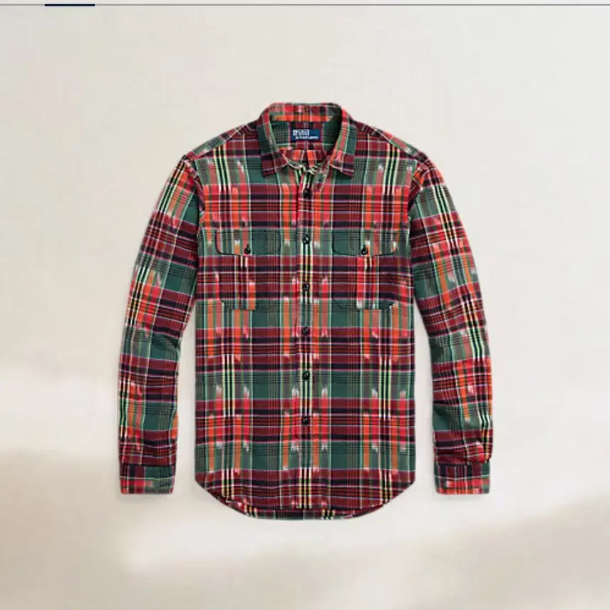 [BUNJANG] Polo Classic Fit Madras Shirt / [M] 폴로 클래식핏 마드라스 셔츠 팝니다.