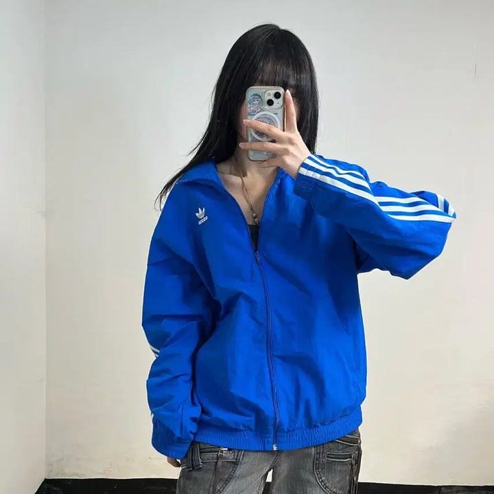 [SOLD OUT] 아디다스 블루 락업 바람막이
