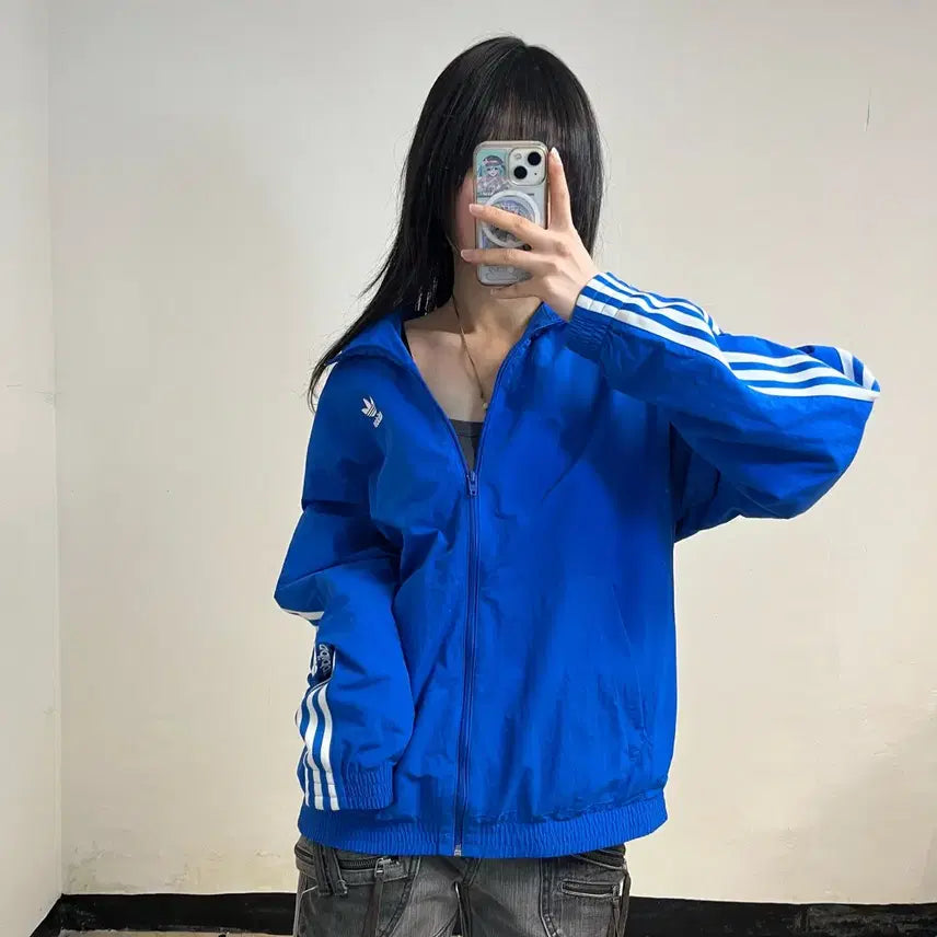[SOLD OUT] 아디다스 블루 락업 바람막이