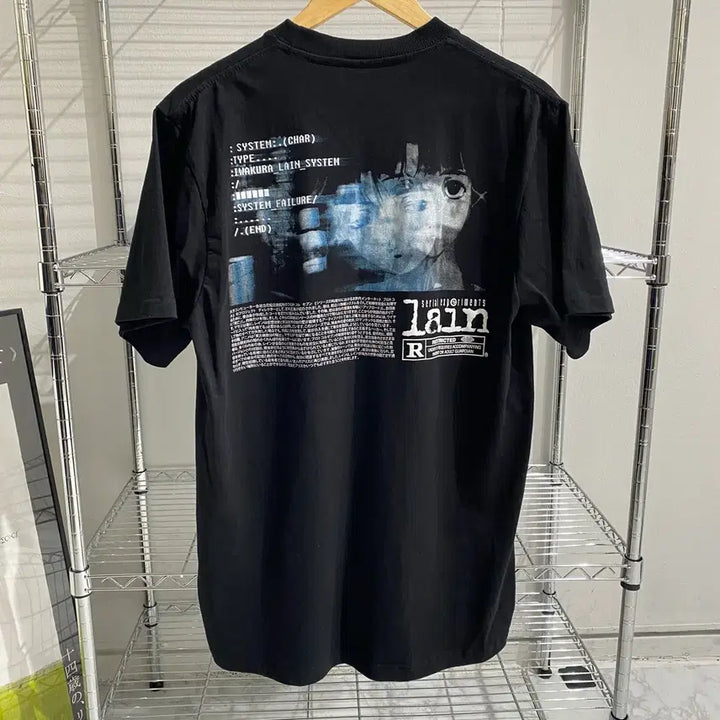 [BUNJANG] Serial Experiments Lain Bootleg Animation T-shirt / 시리얼 익스페리먼츠 레인 부틀렉 애니메이션 티셔츠 애니티