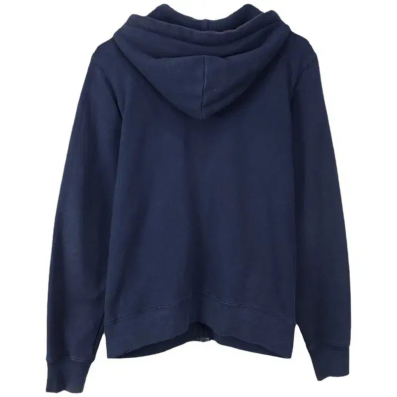 [BUNJANG] Stussy Logo Patch Hoodie Zip-Up Navy (P01634) / 스투시 로고 패치 후드 집업 네이비 P01634