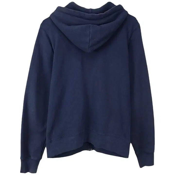 [BUNJANG] Stussy Logo Patch Hoodie Zip-Up Navy (P01634) / 스투시 로고 패치 후드 집업 네이비 P01634
