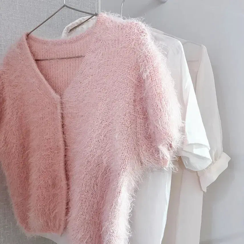 [BUNJANG] Summer Knit Cardigan Blouse Shirt Bundle Set / 여름 반팔 니트 가디건 블라우스 셔츠 5벌 일괄