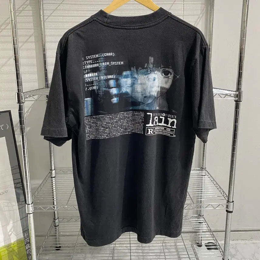 [BUNJANG] Serial Experiments Lain Bootleg Anime T-Shirt / 시리얼 익스페리먼츠 레인 부틀렉 애니메이션 티셔츠