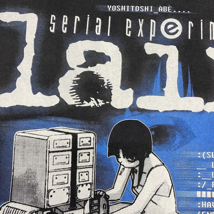 [BUNJANG] Serial Experiments Lain Bootleg Anime T-Shirt / 시리얼 익스페리먼츠 레인 부틀렉 애니메이션 티셔츠