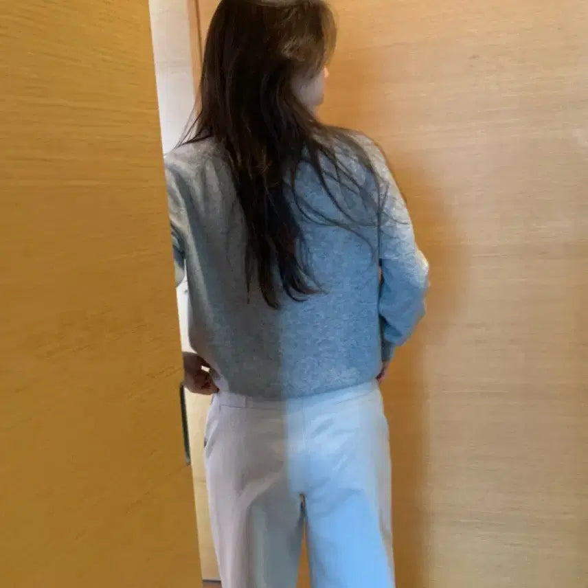 [BUNJANG] Cashmere Flannel Cardigan Gray / 플라넬 캐시미어 가디건 새상품 그레이