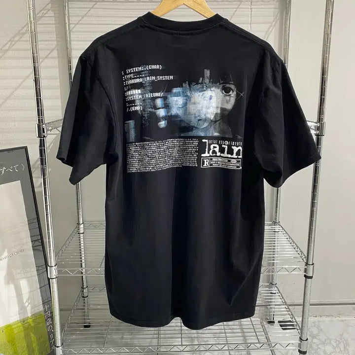 [SOLD OUT] 시리얼 익스페리먼츠 레인 부틀렉 애니메이션 티셔츠 애니티