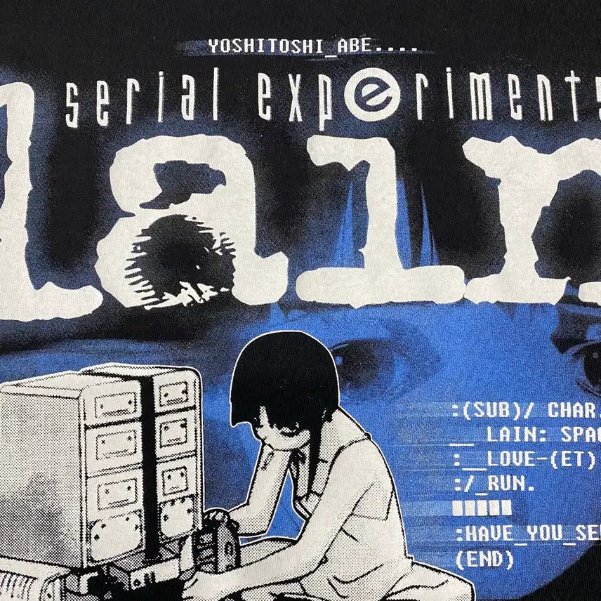 [SOLD OUT] 시리얼 익스페리먼츠 레인 부틀렉 애니메이션 티셔츠 애니티