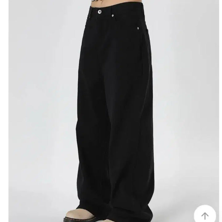 [BUNJANG] Blackup Wide Cotton Pants / 블랙업 와이드 코튼팬츠