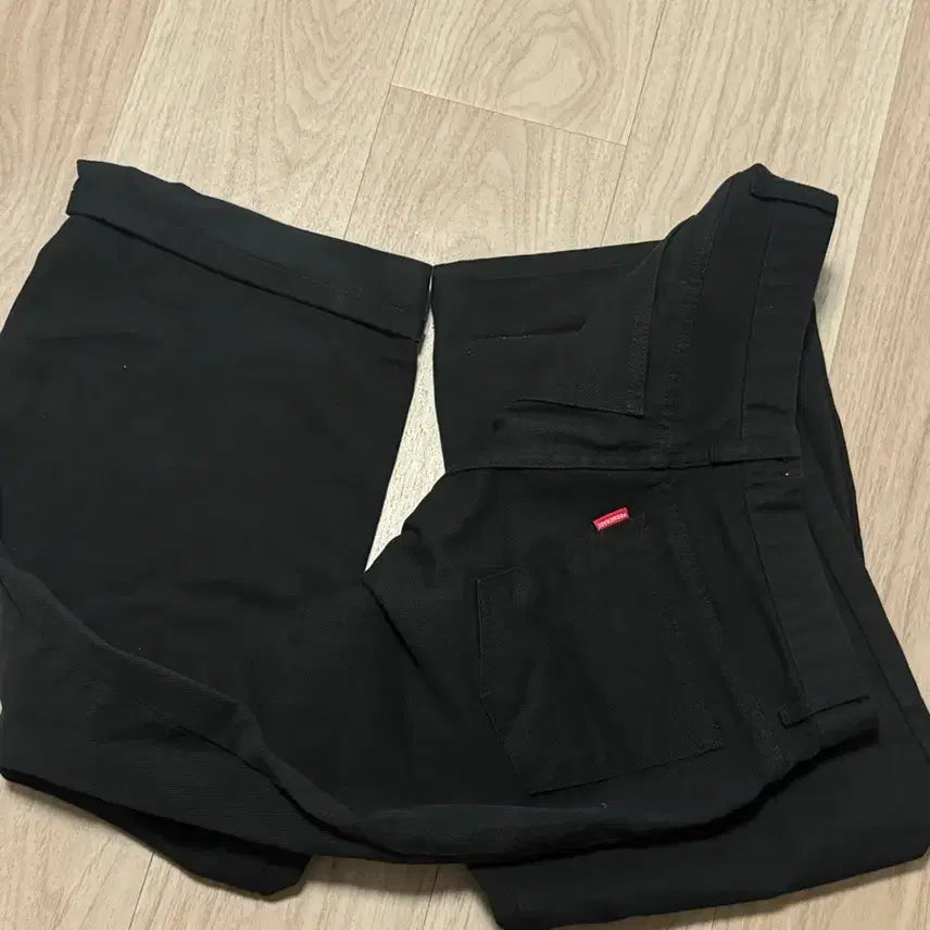 [BUNJANG] Blackup Wide Cotton Pants / 블랙업 와이드 코튼팬츠