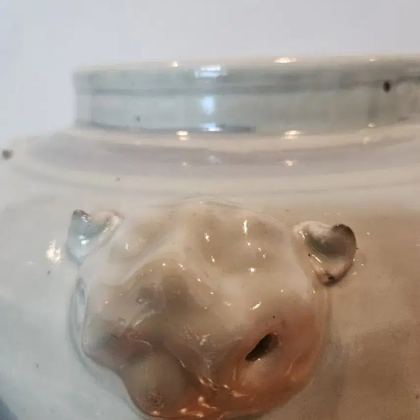 [BUNJANG] Celadon Porcelain Four-Eared Fish Motif Large Vase / 청화백자 사귀 어문 대호