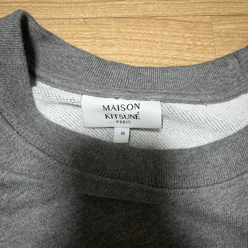 [BUNJANG] Maison Kitsune Fox Head Sweatshirt Gray / 메종키츠네 폭스 헤드 맨투맨 그레이