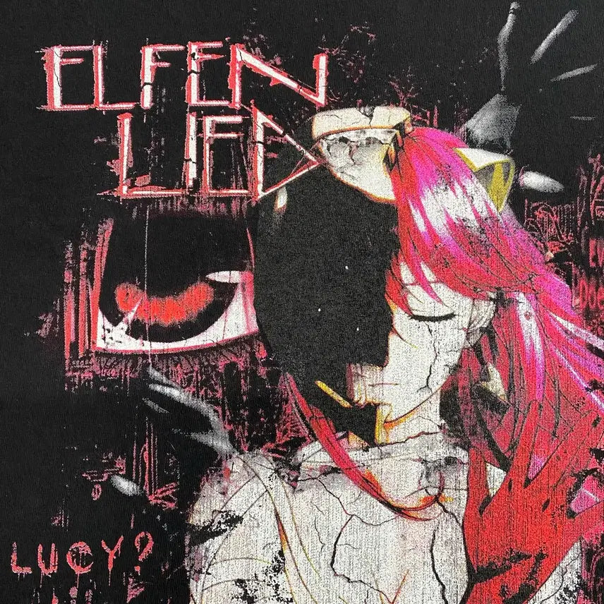 [BUNJANG] Elfen Lied Ethereal Studio Bootleg Anime T-shirt / 엘펜리트 이더리얼 스튜디오 부틀렉 애니메이션 티셔츠 애니티