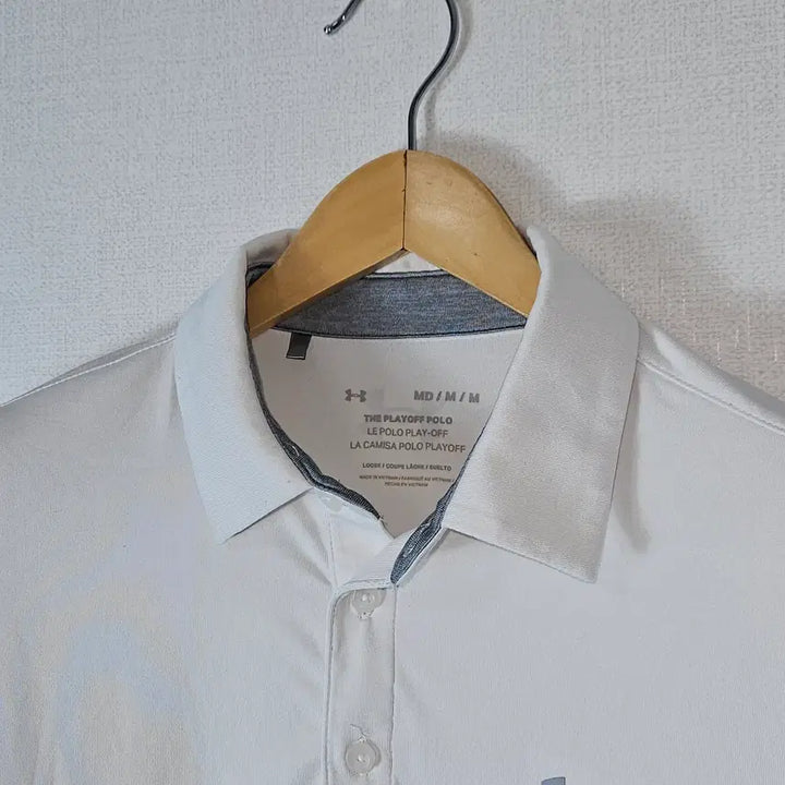 [BUNJANG] Under Armour Functional Polo Shirt White (M) / 언더아머 UA 기능성 카라티 폴로 반팔 피케티 화이트 M