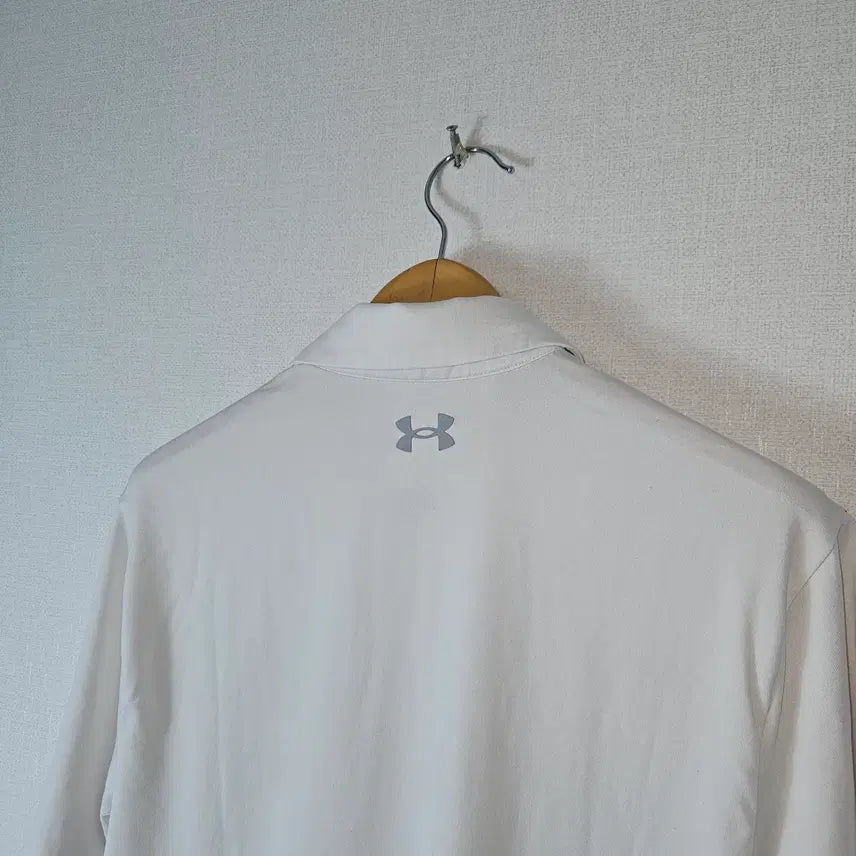 [BUNJANG] Under Armour Functional Polo Shirt White (M) / 언더아머 UA 기능성 카라티 폴로 반팔 피케티 화이트 M