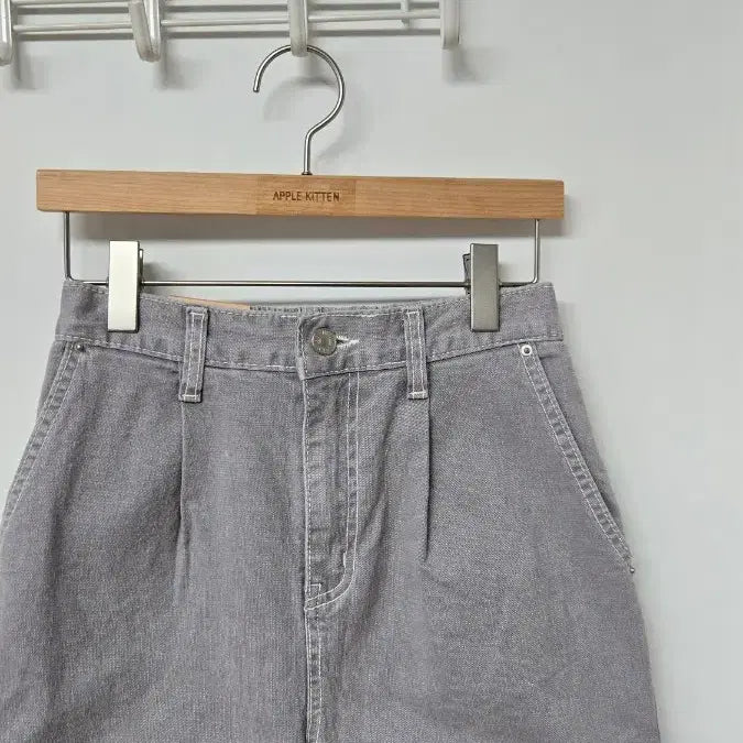 [BUNJANG] Unbranded 5-Part Lavender Tucked Shorts / 핀턱 5부 S싸이즈 219 스판 뒷밴딩 연보라 반바지