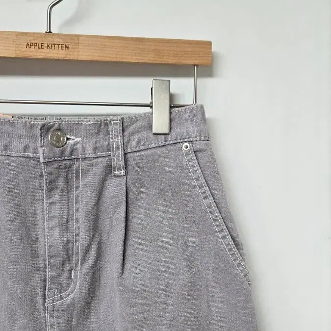 [BUNJANG] Unbranded 5-Part Lavender Tucked Shorts / 핀턱 5부 S싸이즈 219 스판 뒷밴딩 연보라 반바지
