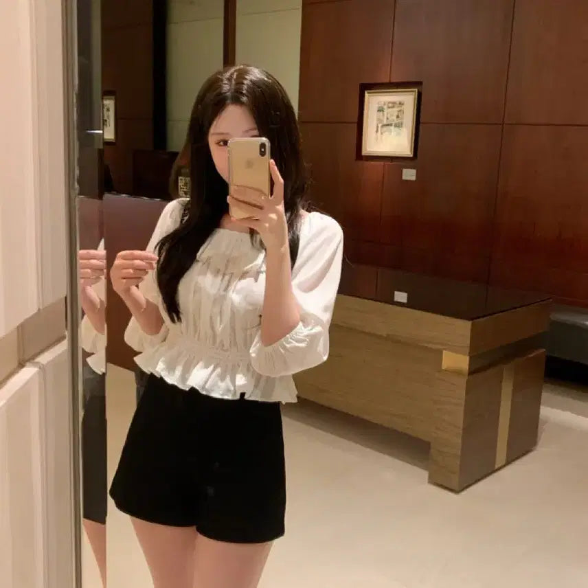 [BUNJANG] Shop Minet Shine Blouse / (택o새상품) 샵미네트 미네트 샤인 블라우스 shine blouse