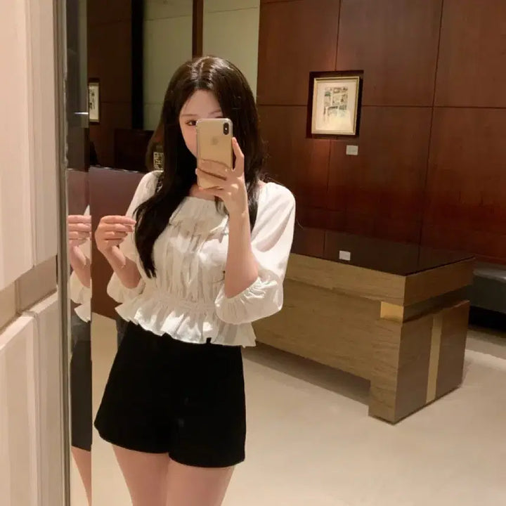 [BUNJANG] Shop Minet Shine Blouse / (택o새상품) 샵미네트 미네트 샤인 블라우스 shine blouse