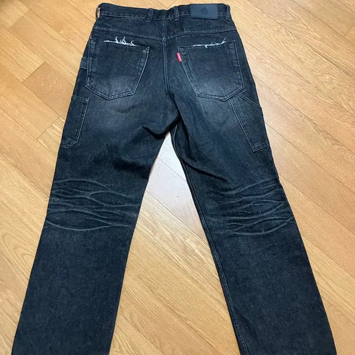 [SOLD OUT] 블랙아웃 카펜터 블랙 데님 팬츠 M