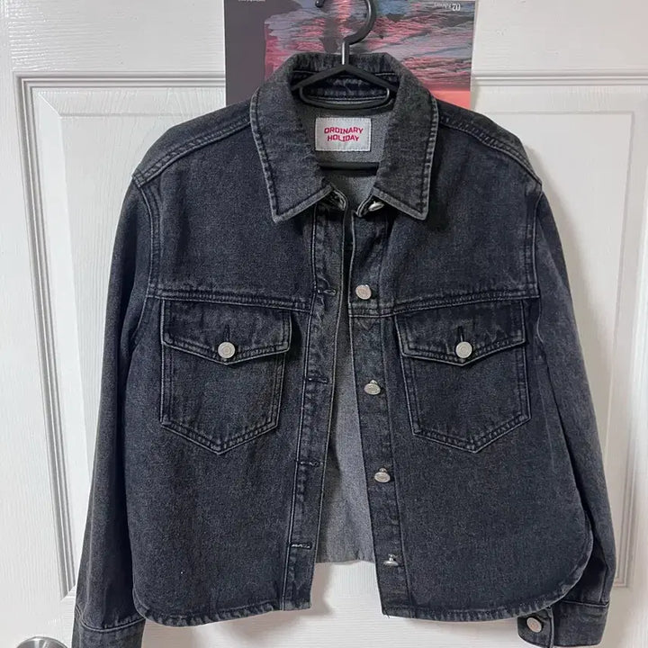 [BUNJANG] Ordinary Holiday Black Denim Jacket / 오디너리홀리데이 흑청 데님자켓