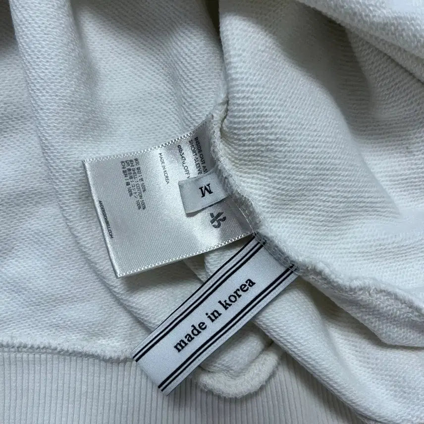 [BUNJANG] Andersson Bell White Overlock T-shirt / 앤더슨벨 화이트 오버록 반팔