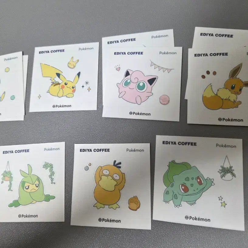 [BUNJANG] Ediya Pokemon Sticker / 이디야 포켓몬 스티커 판매