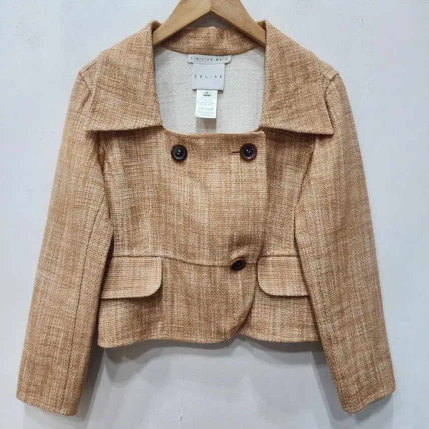 [BUNJANG] Celine Tweed Crop Jacket 36 / 셀린느 트위드 크롭 자켓 36