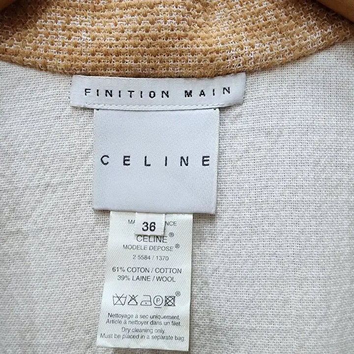 [BUNJANG] Celine Tweed Crop Jacket 36 / 셀린느 트위드 크롭 자켓 36
