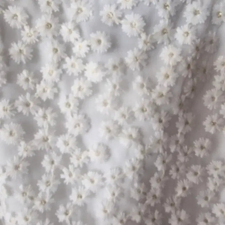[BUNJANG] White Floral Lace Long Skirt / 화이트 플라워 레이스 스커트