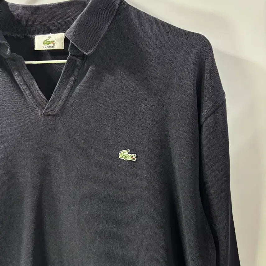[BUNJANG] Lacoste Cotton Knit Polo Shirt / (L) 라코스테 코튼 니트 카라티 2.5