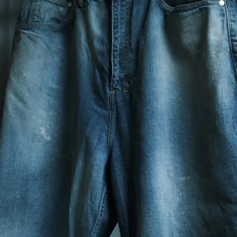 [SOLD OUT] 안셀름 aging wide denim pants (3)