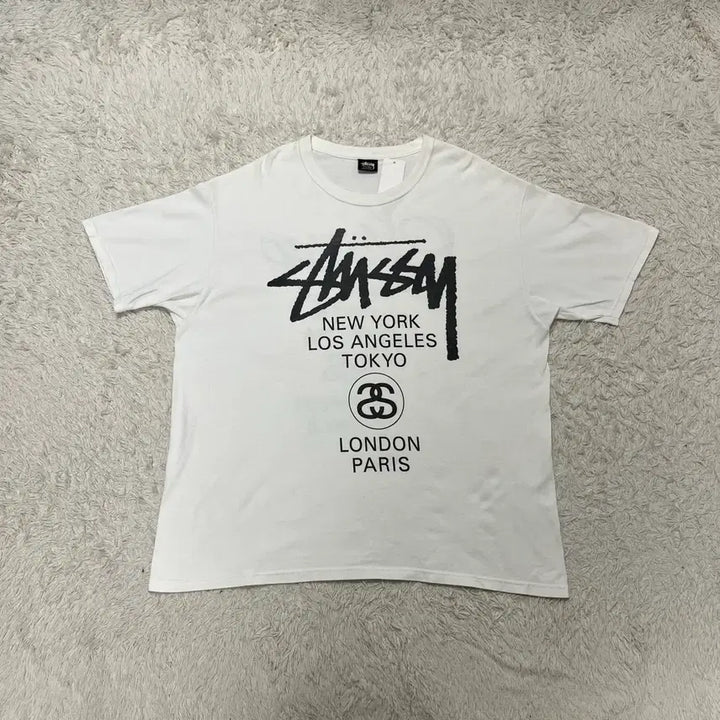 [BUNJANG] Stussy World Tour T-shirt / 스투시 월드투어 반팔
