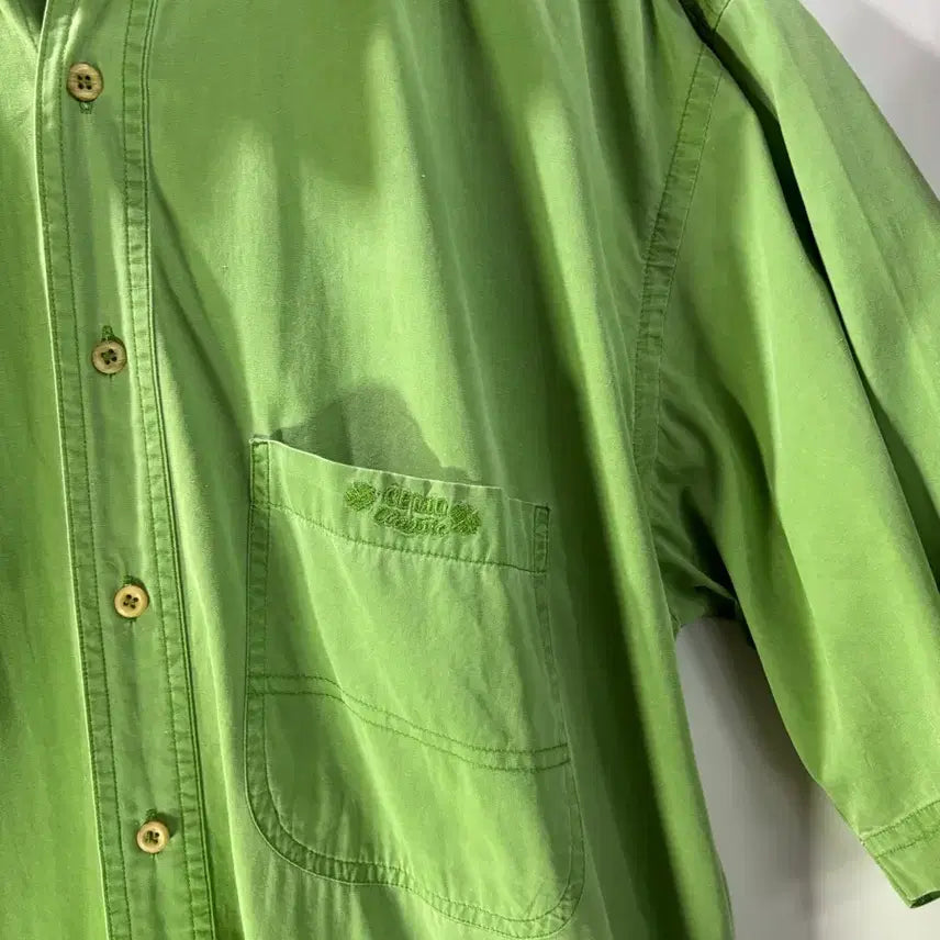 [BUNJANG] Celio Vintage Washed Short Sleeve Shirt / (M) 프랑스 셀리오 빈티지 워싱 반팔셔츠  3.5