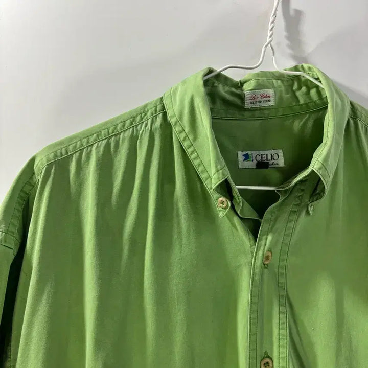 [BUNJANG] Celio Vintage Washed Short Sleeve Shirt / (M) 프랑스 셀리오 빈티지 워싱 반팔셔츠  3.5