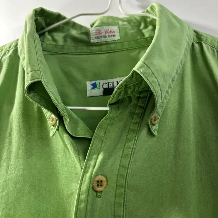 [BUNJANG] Celio Vintage Washed Short Sleeve Shirt / (M) 프랑스 셀리오 빈티지 워싱 반팔셔츠  3.5