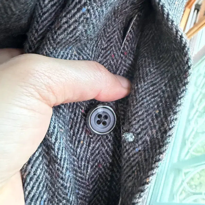 [BUNJANG] Beams Plus Herringbone Balmacaan Coat / 빔즈 플러스 헤링본 발마칸 코트 L