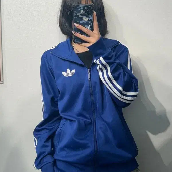 [SOLD OUT] 105 아디다스 파이어버드 트랙탑 져지 집업 딥블루
