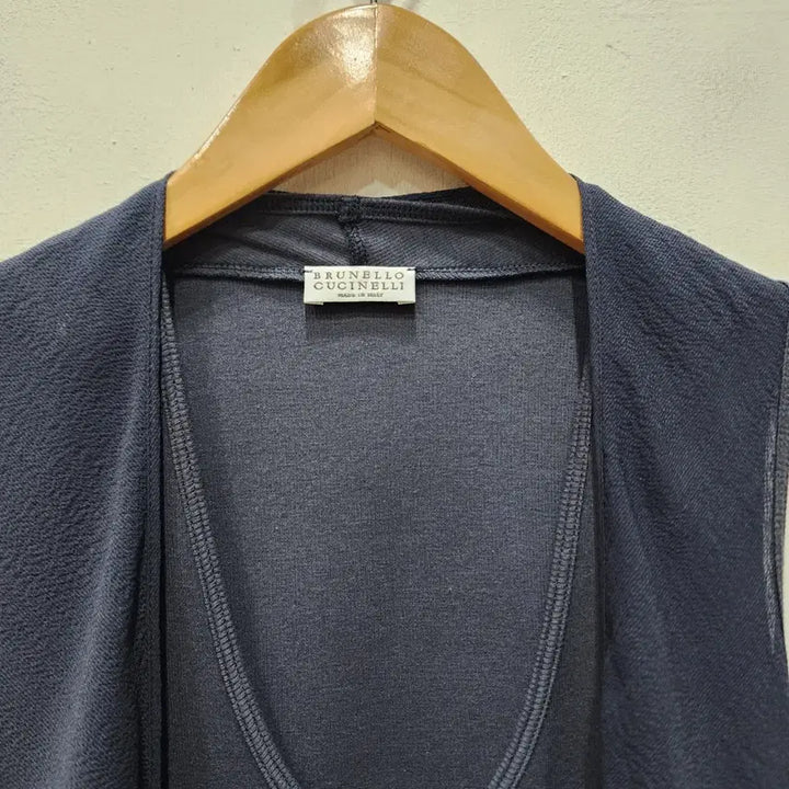 [BUNJANG] Brunello Cucinelli Long Sleeveless Cotton Blouse M / 브루넬노쿠치넬리 롱민소매 코튼블라우스 M